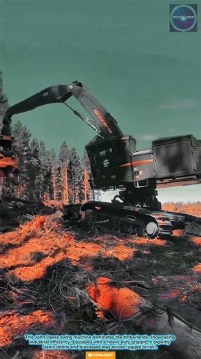 Powerful & Efficient: Clever John Deere Swing Machine for Timber Processing and Forest Management
