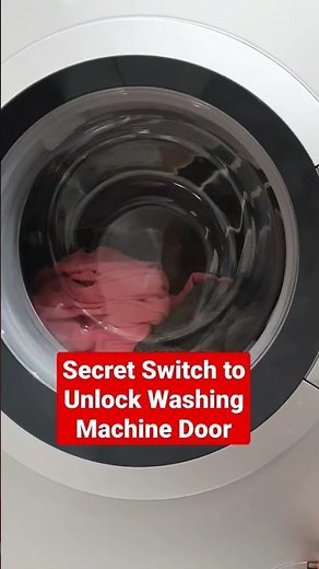How to Unlock Washing Machine Door | Tips & Tricks 05 | @DIYBuddy #shorts