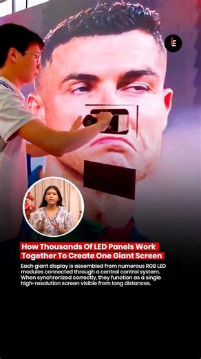 ⚙️ Ever Wondered How Thousands Of LED Panels Become One Giant Screen 😱📺🔧