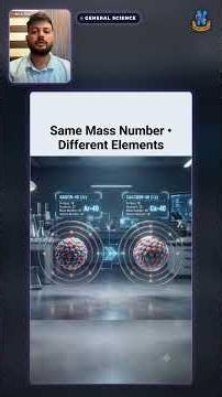 Isotopes, Isobars & Isotones in 1 Minute | NDA CDS AFCAT General Science