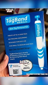 395K views · 1.3K reactions | Tag-Free LIFE #SkinTagRemover #AtHomeTreatment #TagBand #BeautyHacks #DermatologyHacks | Viral Fun | Facebook