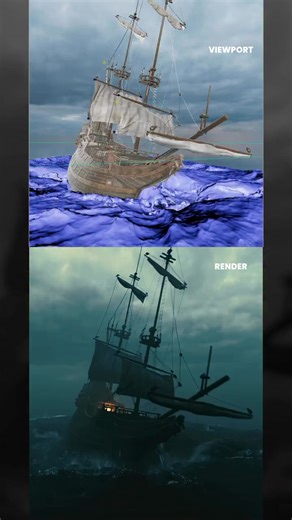 13K views · 231 reactions | Fully CG Ship and Water Simulation | GET...