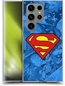 Head Case Designs Officially Licensed Superman DC Comics Collage Comicbook Art Gel Case [Military Grade Protection] Compatible with Samsung Galaxy S24 Ultra 5G