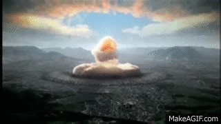 Hiroshima Nuclear (atomic) Bomb - USA attack on Japan (1945) on Make a GIF