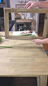 1.7M views · 32K reactions | DIY Flower Frame! So easy and super cute! Style it on a shelf or hang it on the wall! The fun part is, you can change the flowers out for different season! Have fun with it! Made and styled by Leslie Farr from My Style #sunflowerbarntiques #diy #diyprojects #homedecor #homedecorating #homedecoratingtips #smallbusiness | Sunflower Barntiques | Facebook