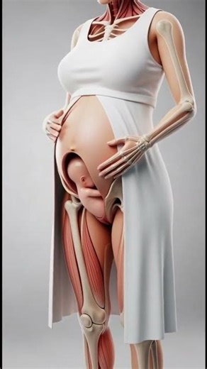 Amazing 3D Childbirth Animation _ Educational & Safe Full Body Visual #trendingshorts #viralshorts