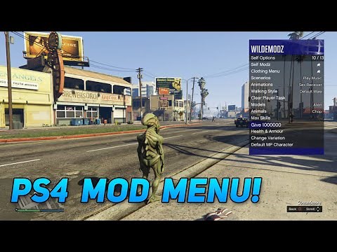 GTA5 PS4 FUN WITH MOD MENU! (PS4 MODDING)