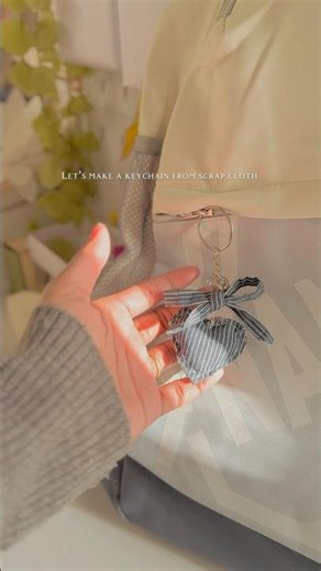 Old Cloth,New Keychain ✨🎀#diy #handmade #cute #trending #youtubeshorts #aesthetic #shorts #fyp