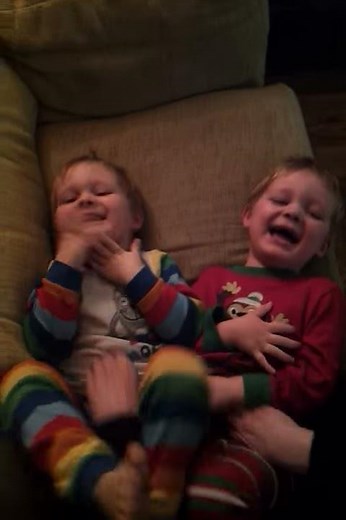 twin boys tickle torture