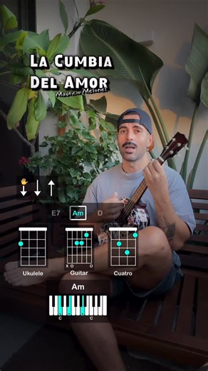 Mig Loren on Instagram: "Cumbia Del Amor - Mauricio Mesones - cove ukulele guitarra cuatro y piano - tutorial acordes rasgueo #ukulele #ukelele #acordes #rasgueo #cuatro"