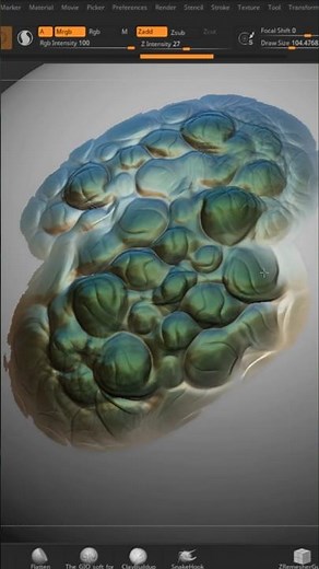 Making some custom brushes in #zbrush