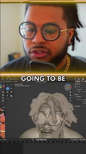 Blender Locs Tutorial. #blendertutorial #blenderlocs #blenderhair