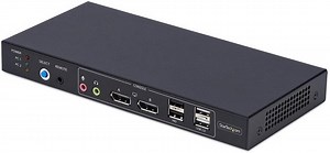 StarTech.com 2-Port Dual-Monitor DisplayPort KVM Switch met Dual View Video Matrix, 4K... | bol