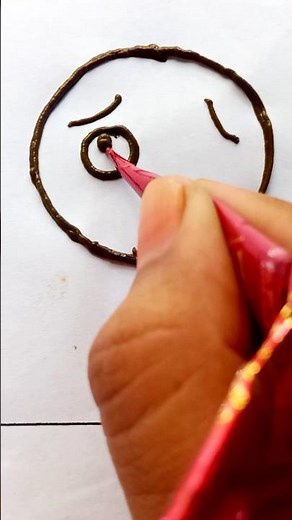 Easy to draw scared face emoji😟 #short#shorts#shortsfeed#tiktok#trending#viral#youtubeshorts#youtube