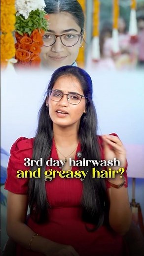 Transform dull, greasy hair to soft bouncy locks in minutes ✨#greasyhair #hairwash #ytshorts #shorts