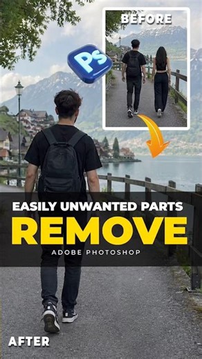 Delete people from photos like a pro #photoshop #generativefill #beforeandafter