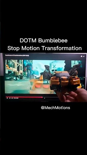 DOTM Bumblebee Stop Motion Transformation #transformers #bumblebee #stopmotion