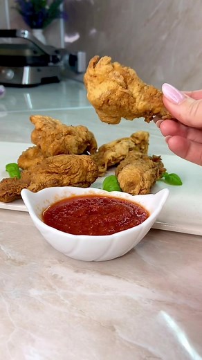 Куриные крылья в кляре, как в KFC