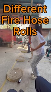 Firefighters different kinds of Fire Hose rolls.🚒🔥👨‍🚒 #firefighter #firefightertraining #hoserolls #firehose | firenuzzle