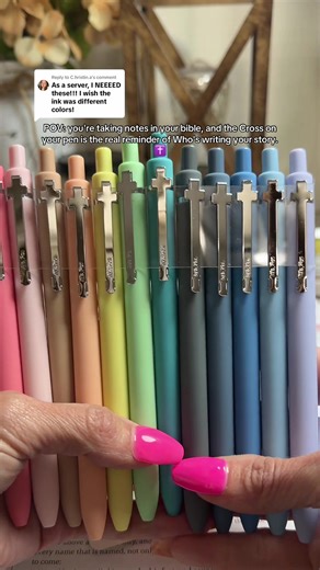 Replying to @C.hristin.a the viral cross pens are now in color but going quick! Grab them while you can! So excited about these!! They have been my favorite pens! And everyone’s favorite! write so clean, colored ink, dry fast, don't smudge, and I love the cross clip, makes them super easy to clip to my journal, bag etc. Such a good find! #biblestudy #pens #stationary #christiantok #plannertok @Mr. Pen