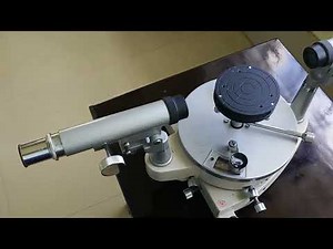 Leveling of a Spectrometer
