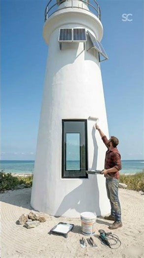 Abandoned Lighthouse Transformed Into a Cozy Ocean Home
