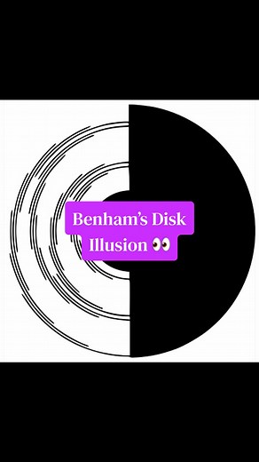 Benham's Disk Illusion: See Colors in Black & White!