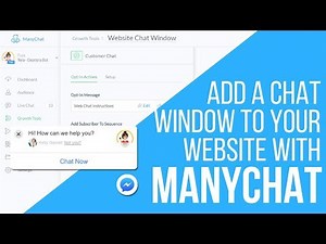 How to add a pop-up chat window on your website with ManyChat