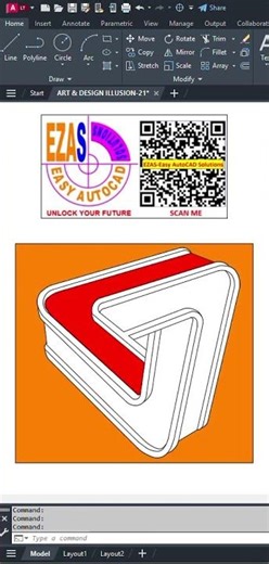 Art and Illusion in AutoCAD by EZAS-Easy AutoCAD Solutions