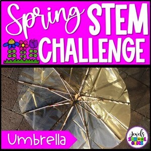 Spring Activities | March April May Umbrella STEM Challenge | Compound Machine