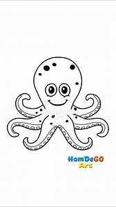34K views · 468 reactions | Qué fácil How to draw a cute octopus...