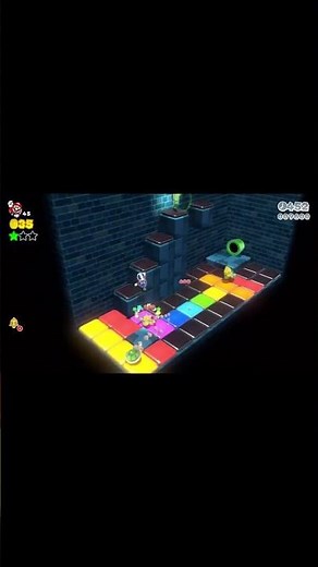 World 5-1 Sunshine Seaside Green Stars & Stamp - Super Mario 3D World