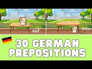 30 German Prepositions 🇩🇪 | German for beginners | KidsGerman