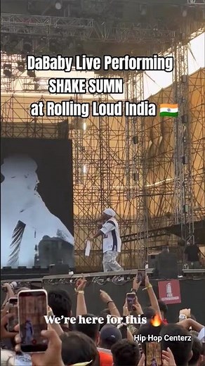 Dababy Live Performing SHAKE SUMN at Rolling loud India / Dababy Rolling loud India🇮🇳