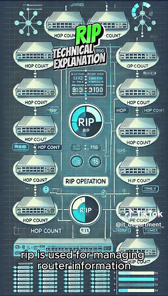 RIP, Technical Explanation #IP #networking #tech #fy #fyi #IT #technology #connection #network #rip #router