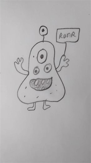 Easy alien 👽 sketch #cute #best #SaFa Art lab #yt #shorts #easy #art