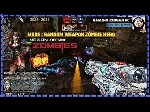 New Counter-Strike SME Build 2051 Gameplay [RANDOM WEAPON ZOMBIE HERO] 1440p 60fps