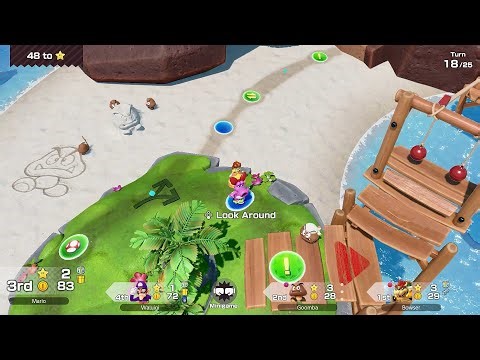 Super Mario Party Jamboree #290 Goomba Lagoon Birdo vs Bowser vs Goomba vs Waluigi