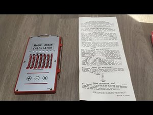 Magic Brain Calculator with instructions. 1960’s.