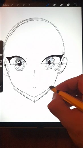 How to Draw Anime Eyes #shorts #procreate #procreatetutorial #drawingprocess #drawing