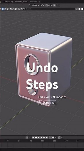 Are you run out of undo steps in Blender? Let me fix it for you #blendertips