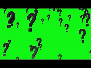 3D Question Marks Green Screen (What If?) - DOWNLOAD LINK