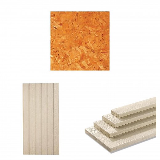 OSB 7/16 in. Sheathing, LP SmartSide Siding 3/8 in. and Trim 4/4 in. - The Home Depot