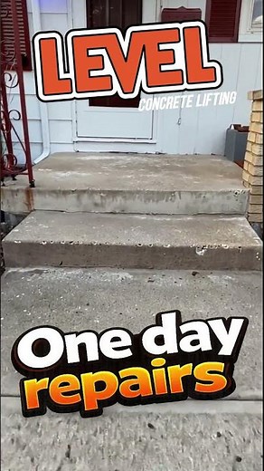How We Fix Sunken Concrete Steps
