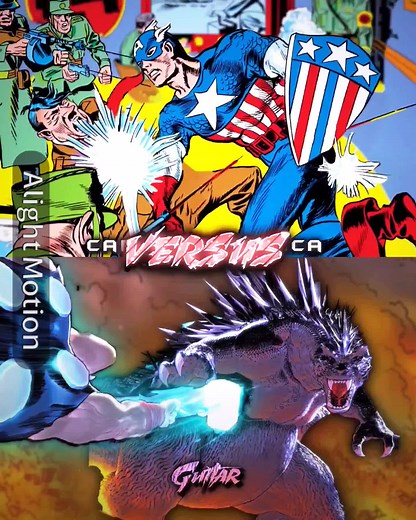 Godzilla vs Captain America: A Hilarious Showdown
