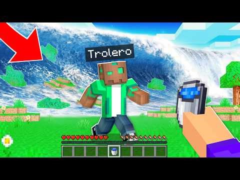 Sobreviví a UN TSUNAMI REALISTA en Minecraft!