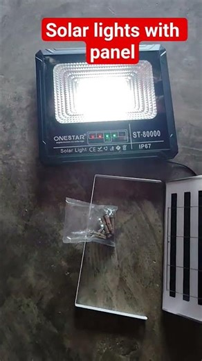solar lights with panel unboxing #solar #shorts