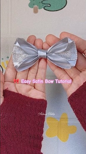 🎀 Easy Satin Bow Tutorial | Simple & Elegant DIY Idea!