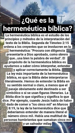 ¿Qué es la hermenéutica bíblica?