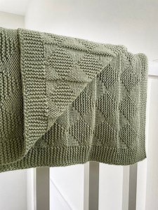 Baby Blanket Knitting Pattern: Reversible Knit Blanket (PDF Pattern) - English Only - Etsy